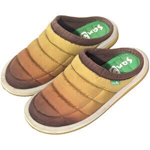 Sanuk Men’s Slippers Size 9 Quilted Gradient‎ Comfort House Shoes
